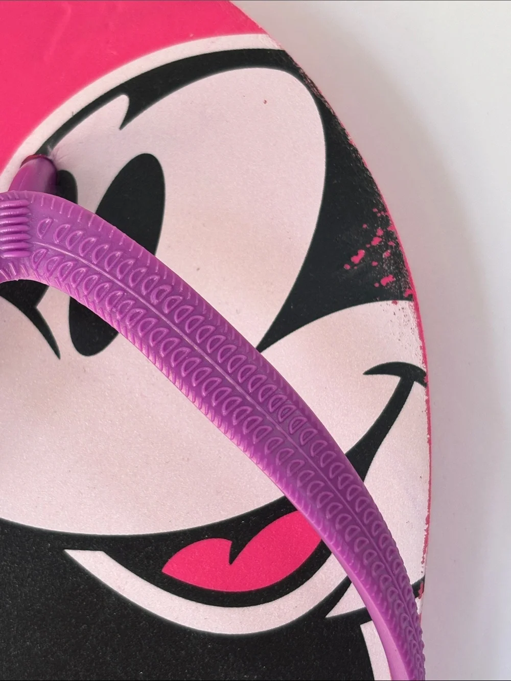 ✨ Disney Parks Mickey Mouse Flip Flops Youth Girls Size 5/6 New Without Tags 💖